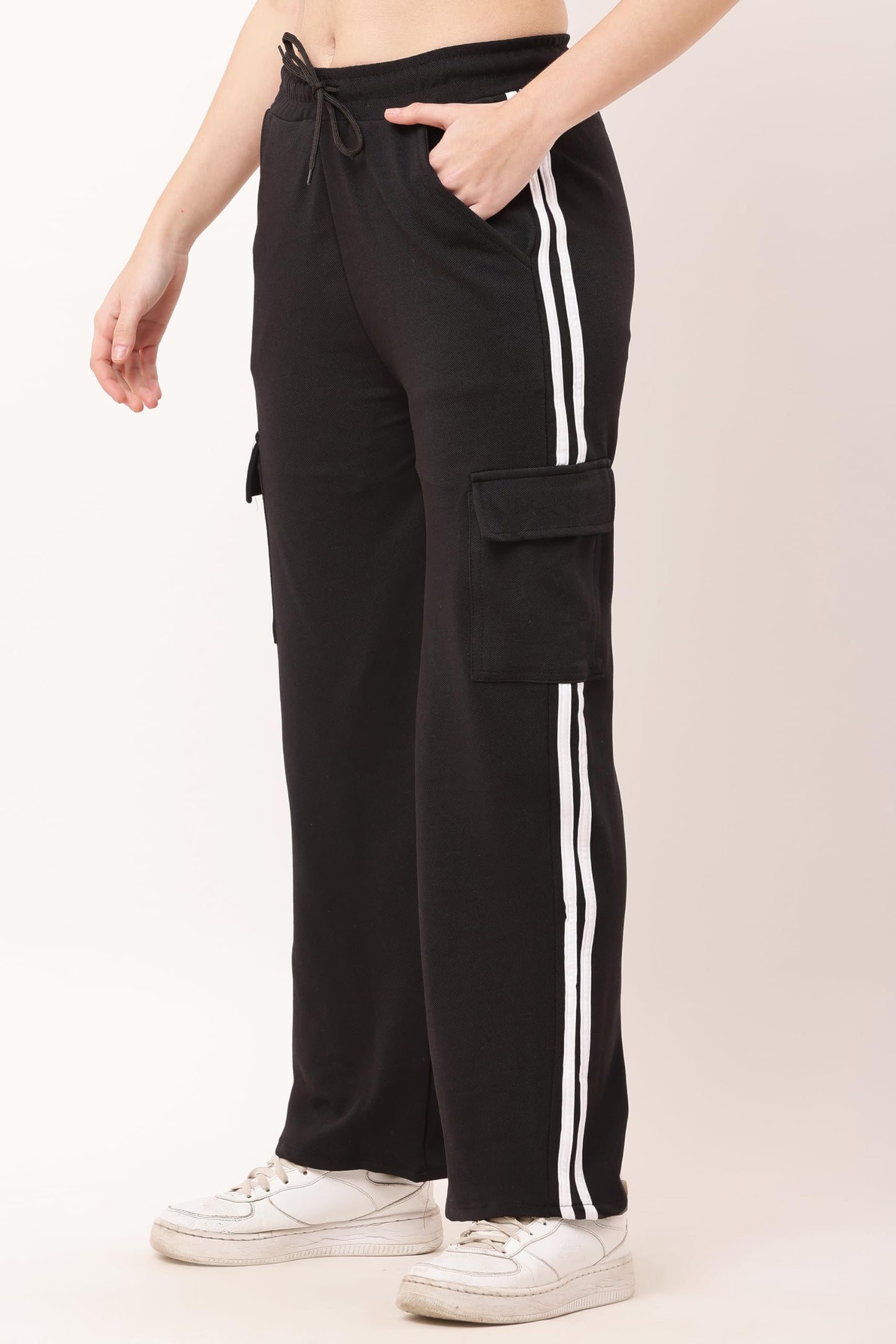 Cargo Pants With White Stripes