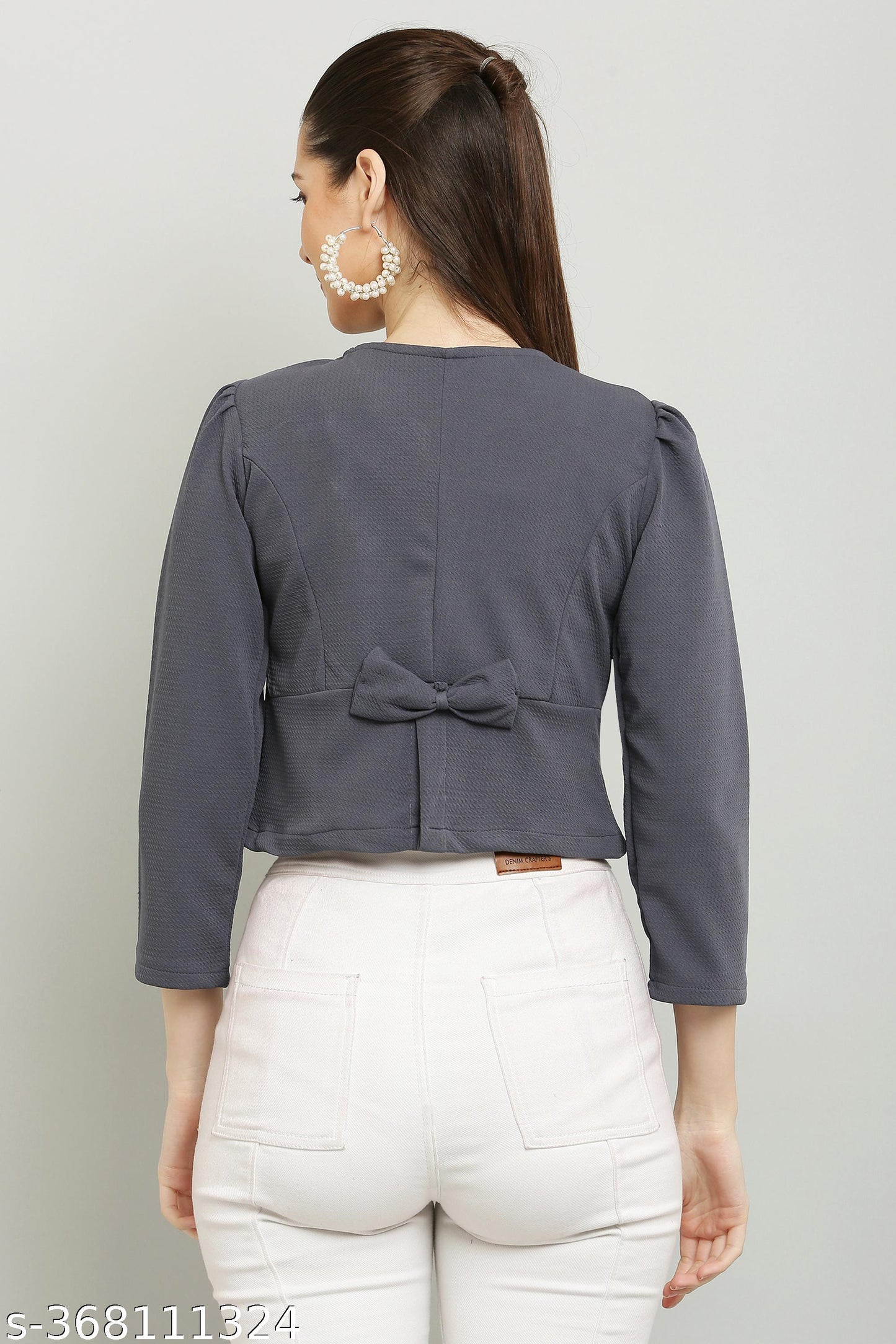 Cropped Shrug Style Jacket Tops