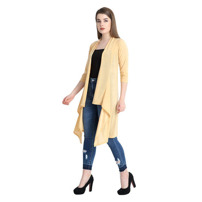 Stylish Black Longline Shrug