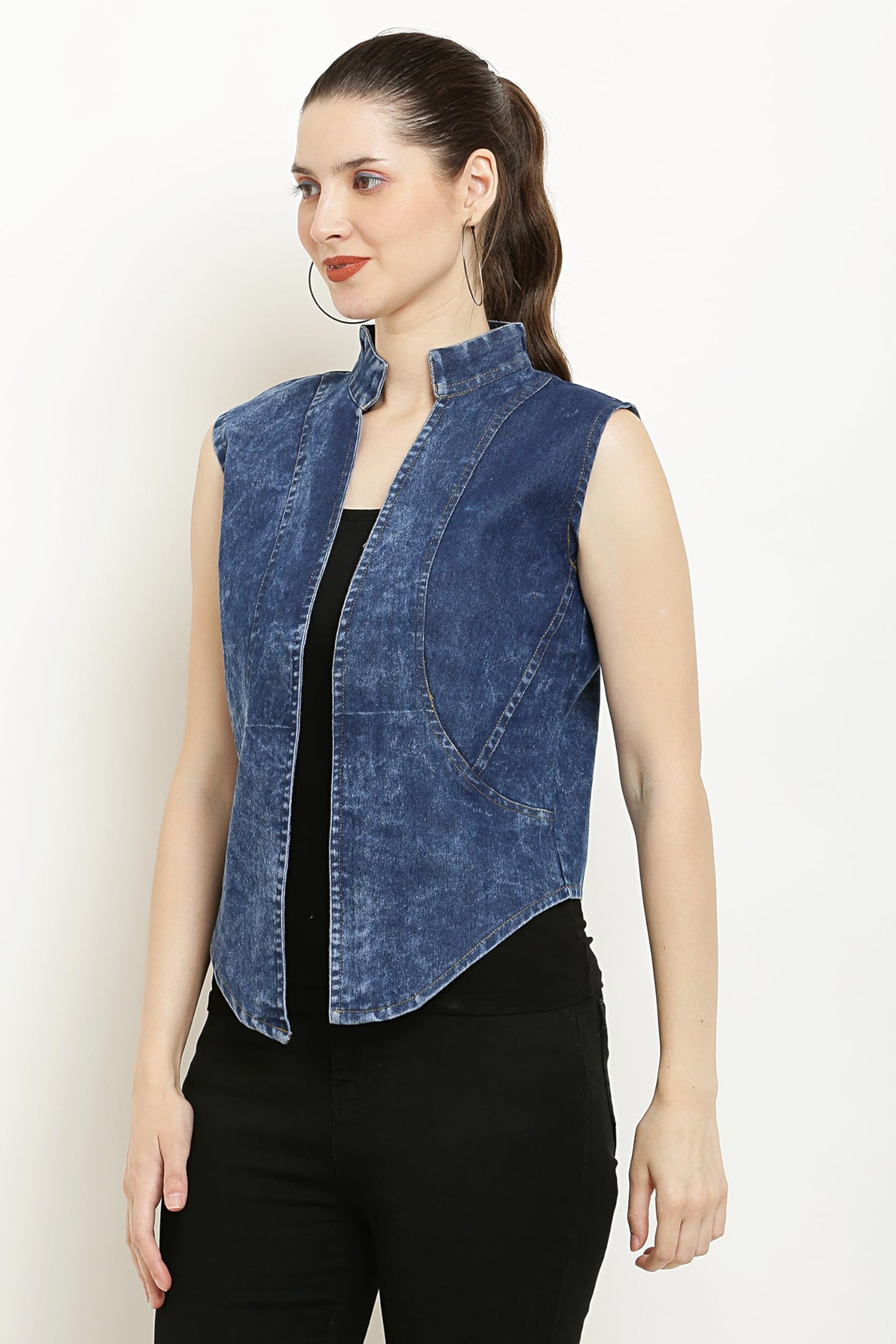 Denim Blazer for Women Girls Summer wea