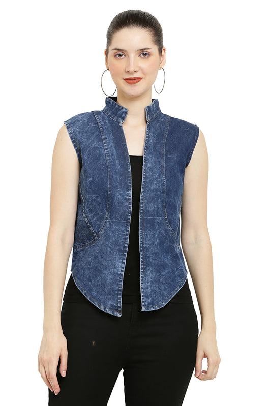 Denim Blazer for Women Girls Summer wea