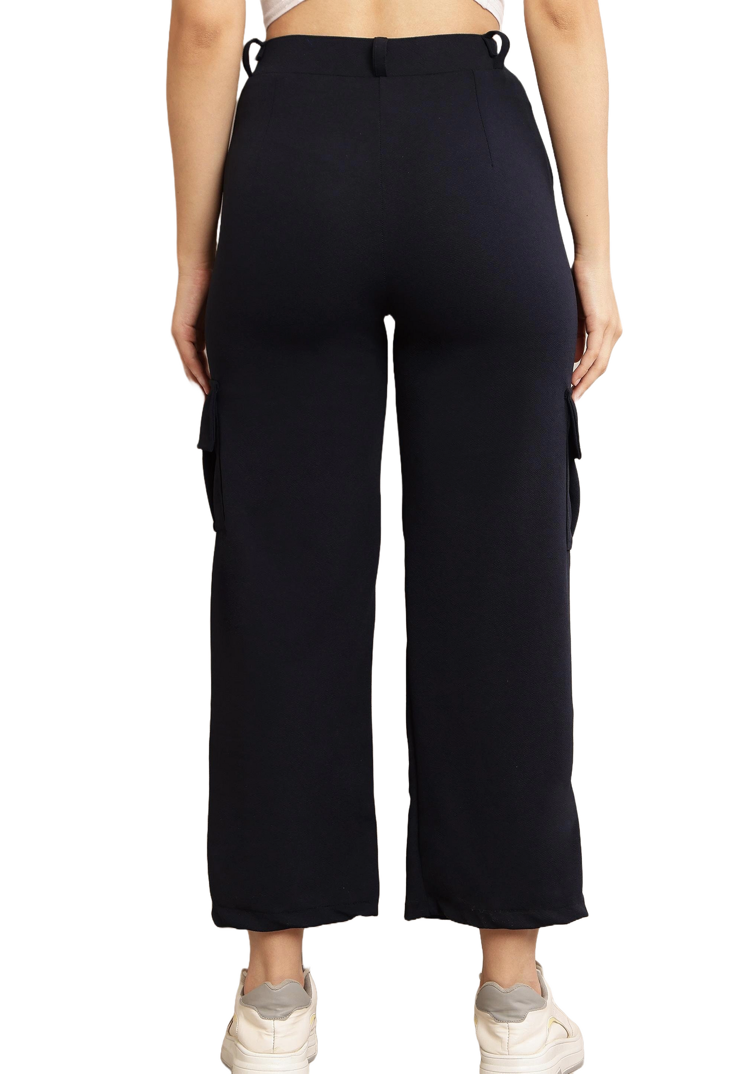 BB Collection Women's High-Rise Multi Color Cargo Pants Comfy & Stylish Utility Wear Size 26 to 32