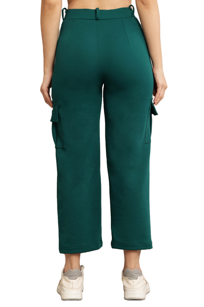 BB Collection Women's High-Rise Multi Color Cargo Pants Comfy & Stylish Utility Wear Size 26 to 32