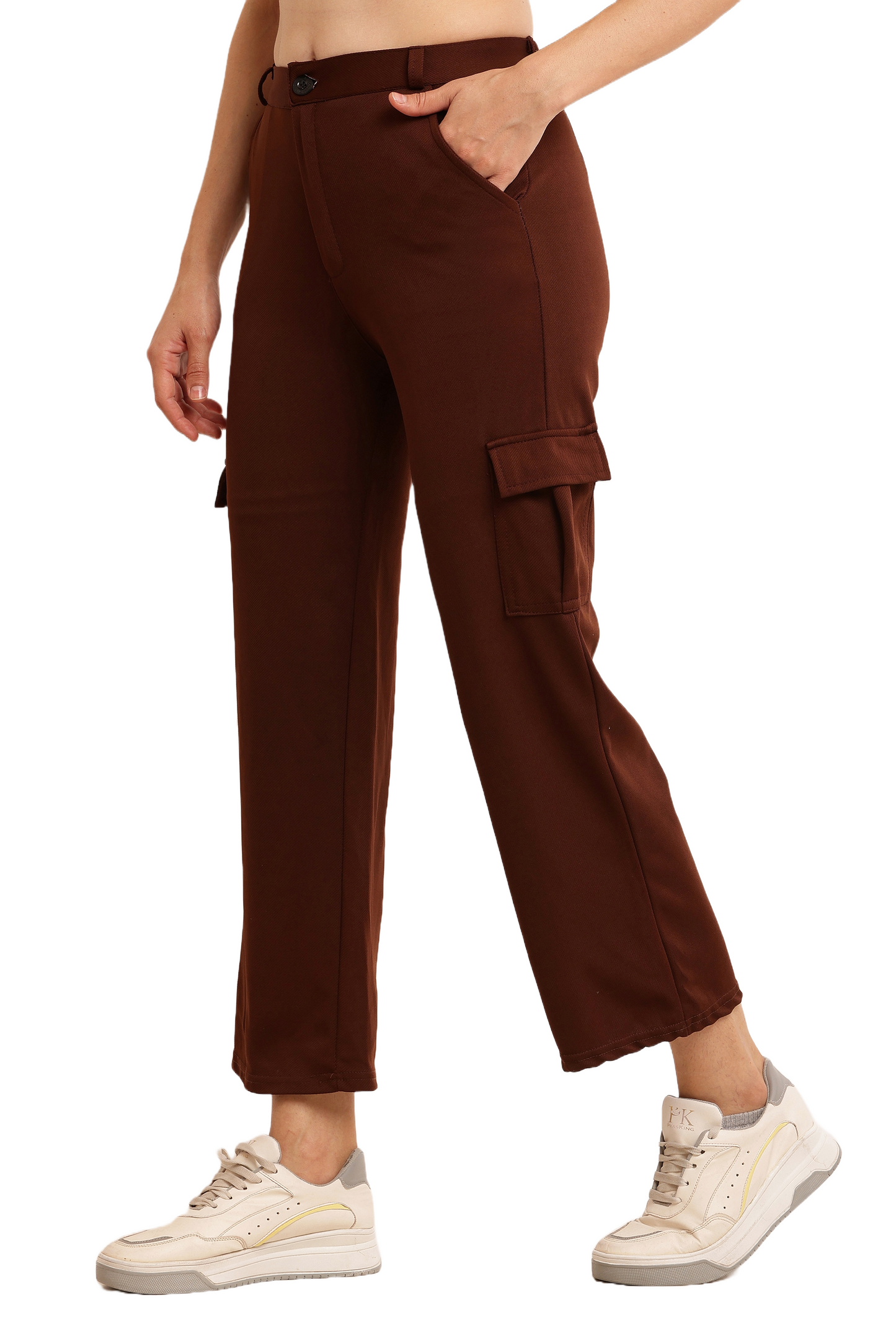 BB Collection Women's High-Rise Multi Color Cargo Pants Comfy & Stylish Utility Wear Size 26 to 32