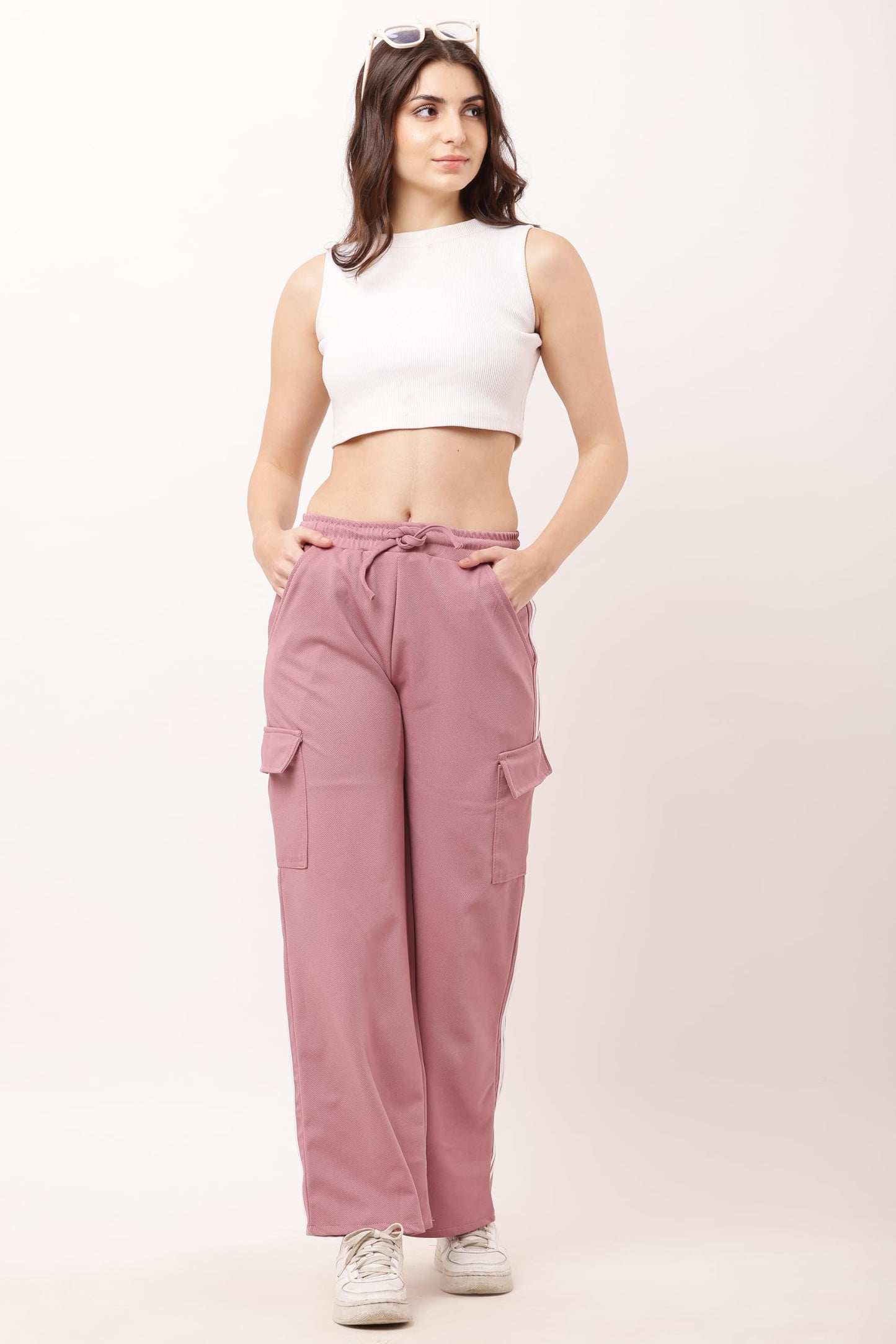 Cargo Pants With White Stripes