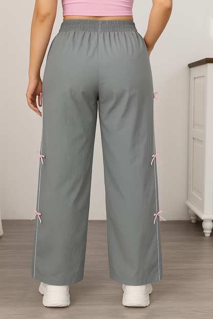 Women's NS Trousers Pocket Ribin Elastic Drawstring Waist