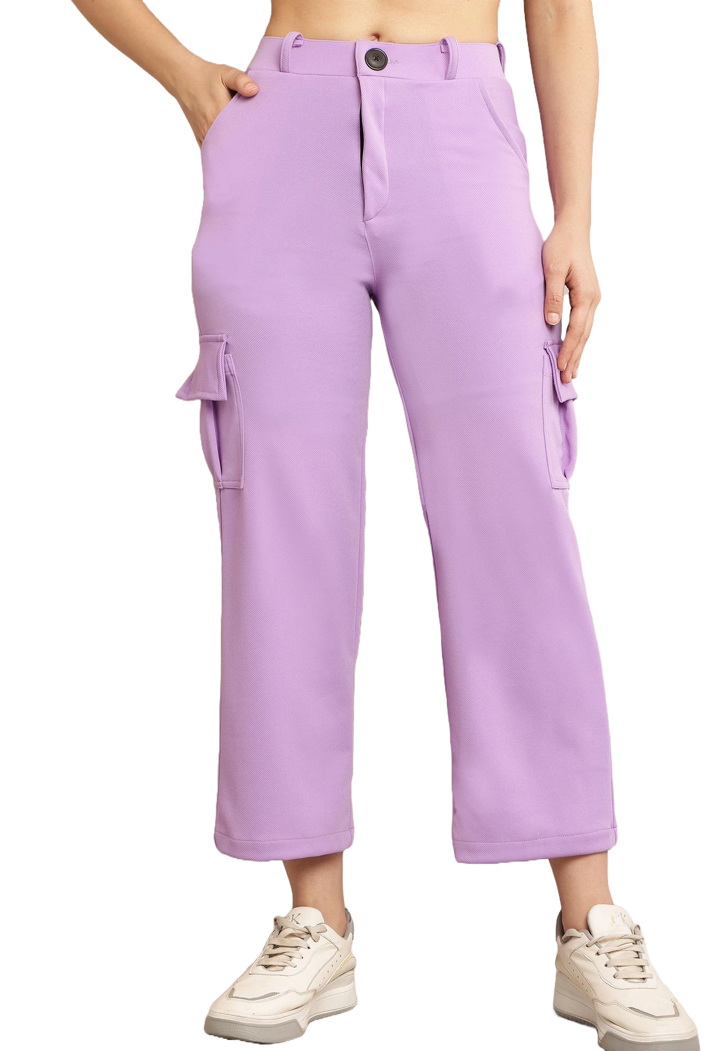 BB Collection Women's High-Rise Multi Color Cargo Pants Comfy & Stylish Utility Wear Size 26 to 32