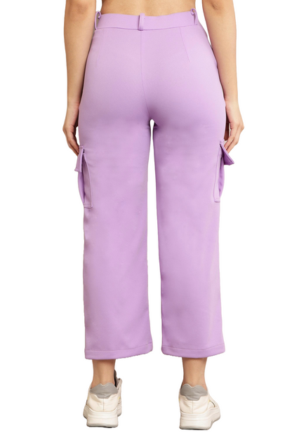 BB Collection Women's High-Rise Multi Color Cargo Pants Comfy & Stylish Utility Wear Size 26 to 32