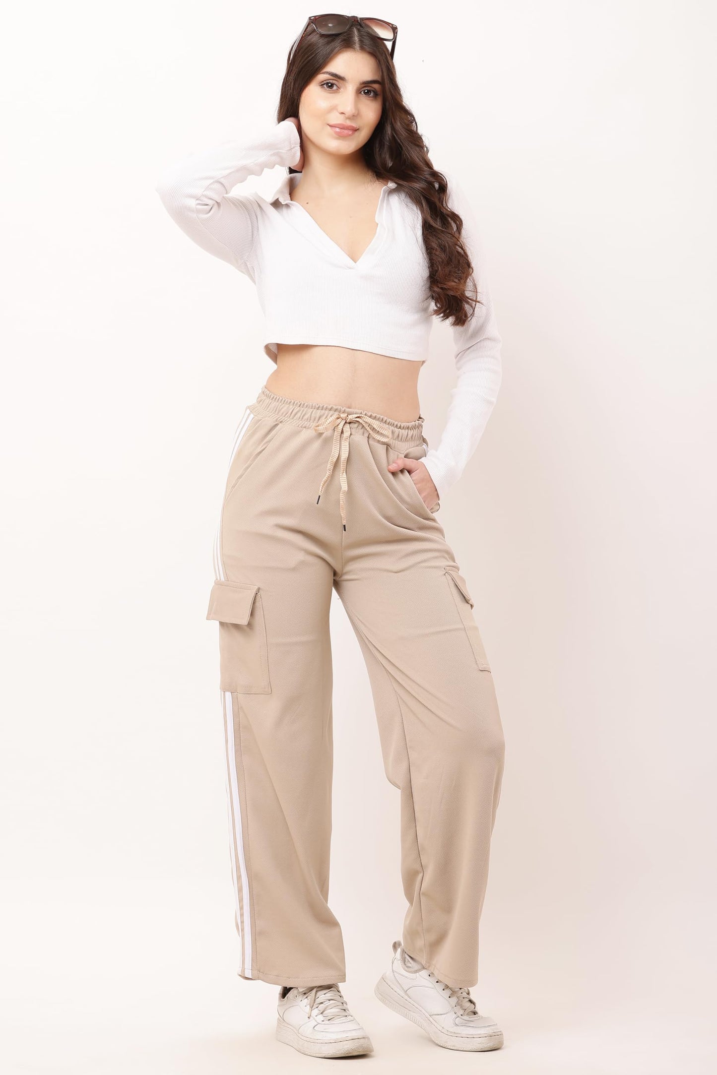 Cargo Pants With White Stripes