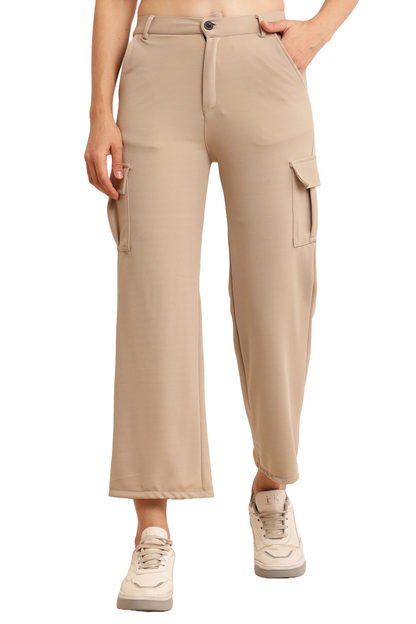 BB Collection Women's High-Rise Multi Color Cargo Pants Comfy & Stylish Utility Wear Size 26 to 32
