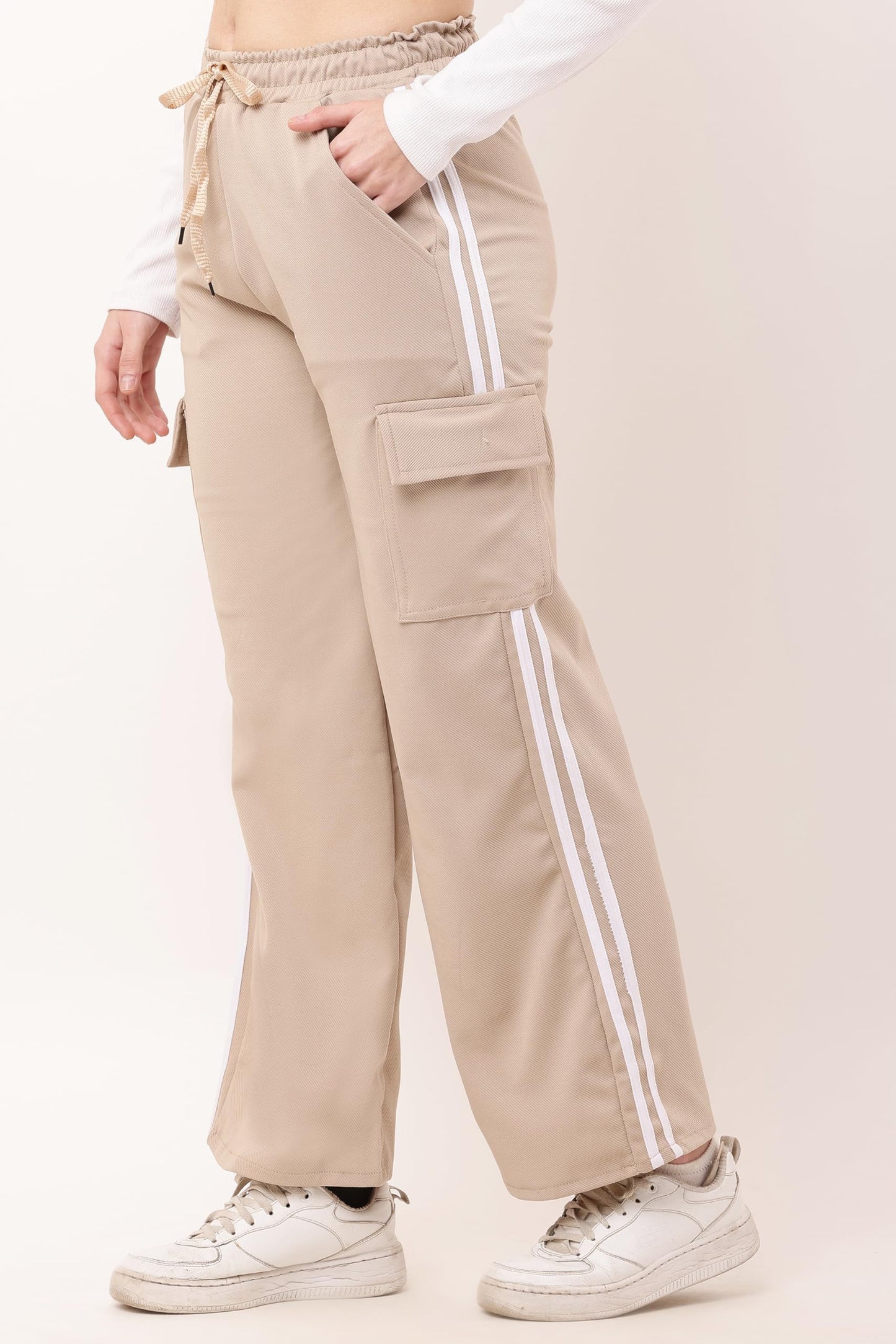 Cargo Pants With White Stripes
