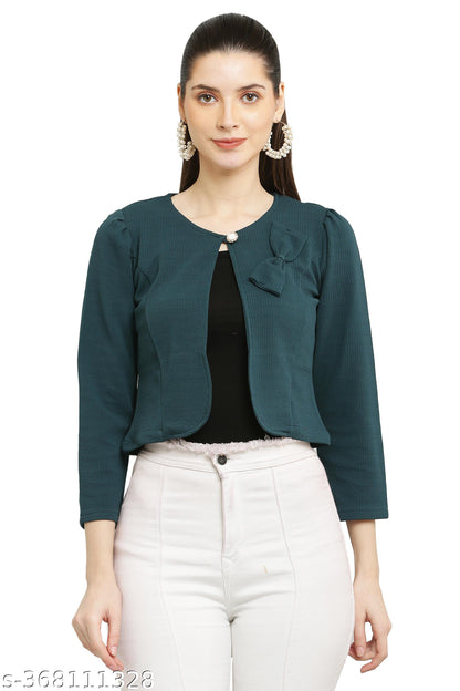 Cropped Shrug Style Jacket Tops