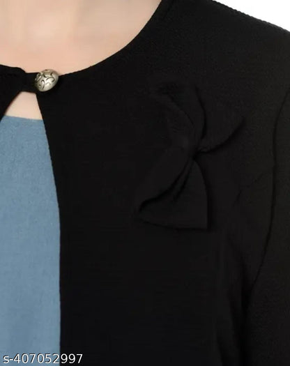 Cropped Shrug Style Jacket Tops