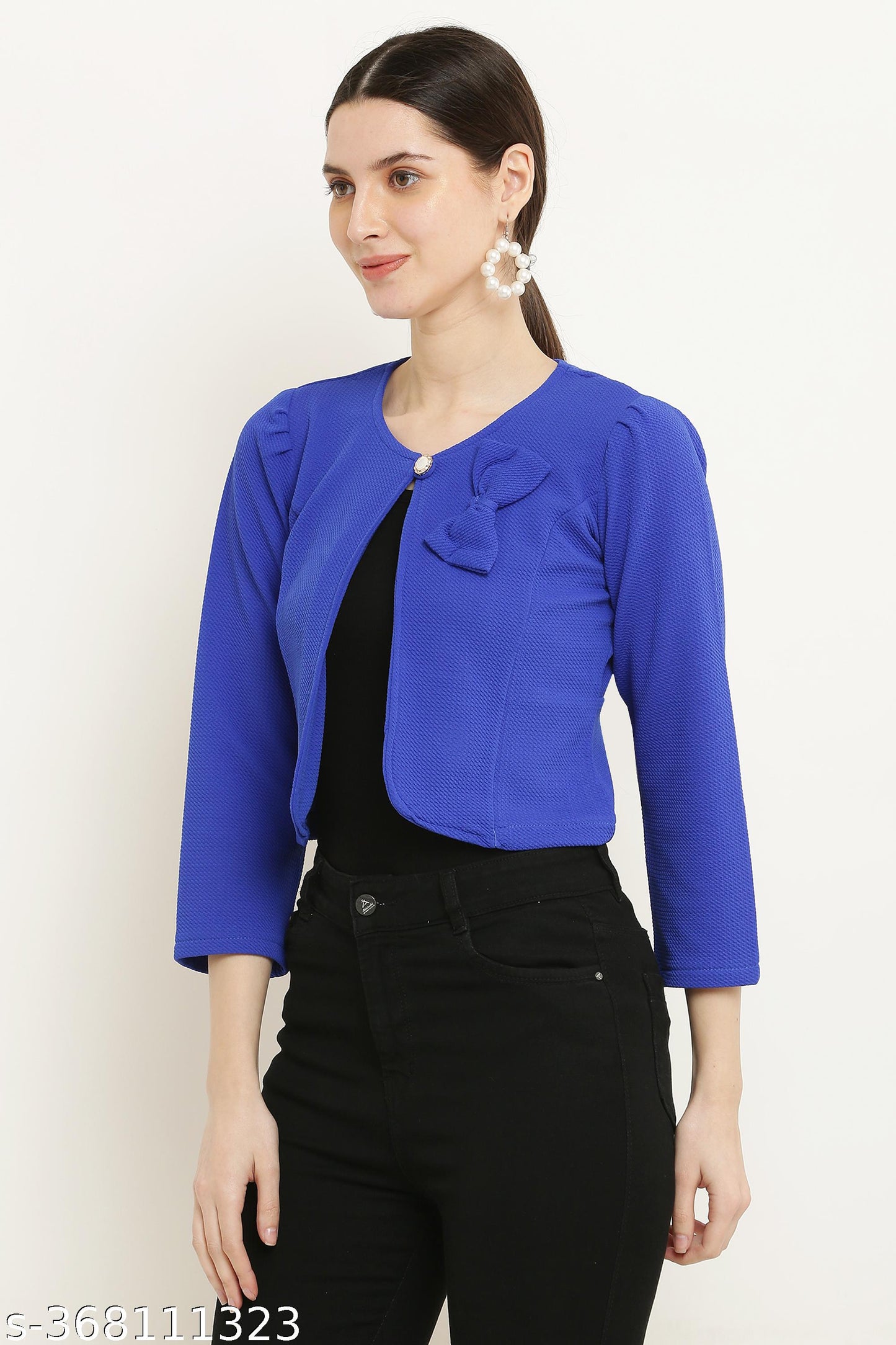 Cropped Shrug Style Jacket Tops