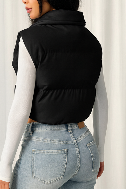 BB Collection Sleeveless Puffer Vest for Women  Lightweight Winter Casual