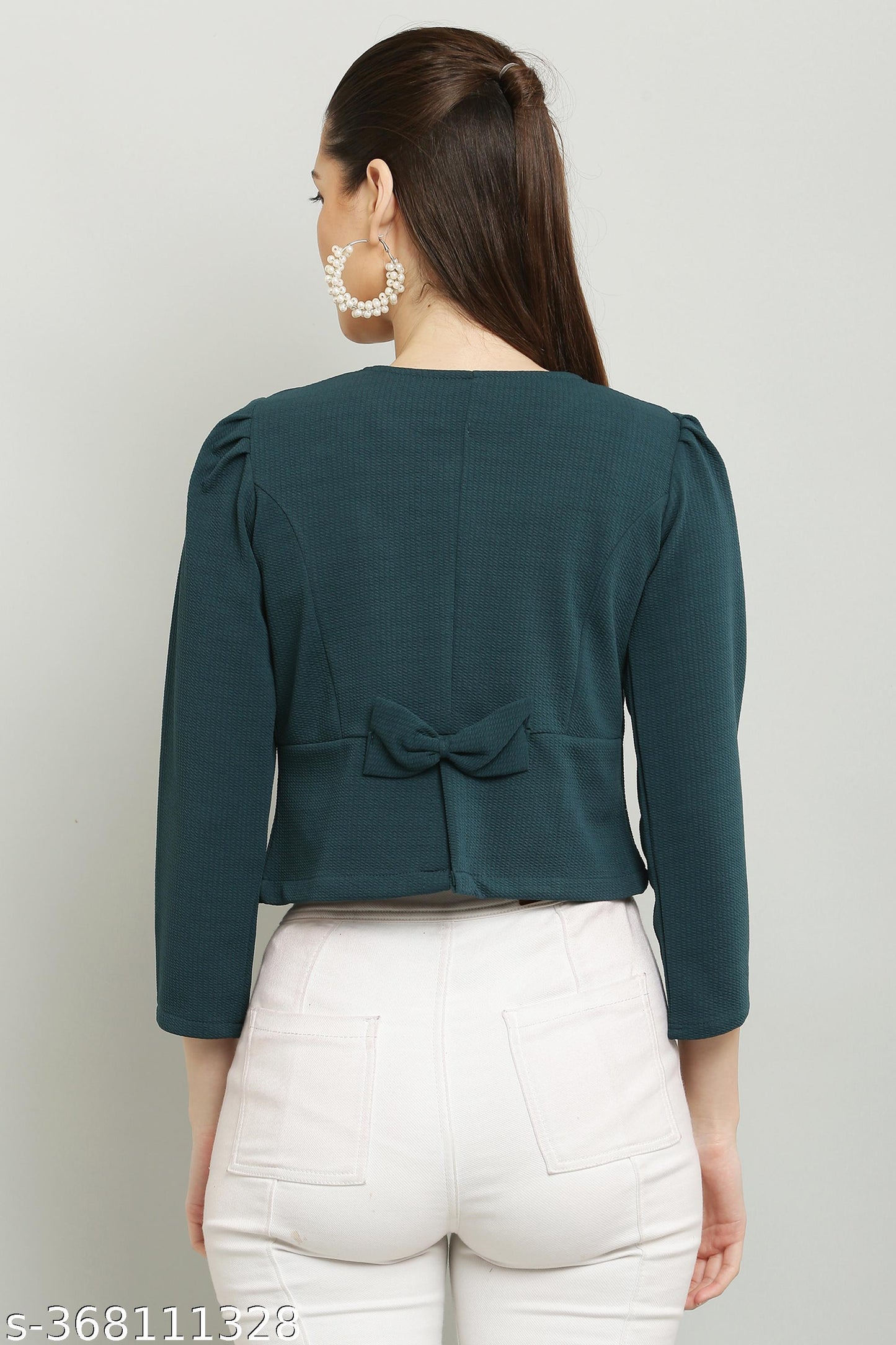 Cropped Shrug Style Jacket Tops