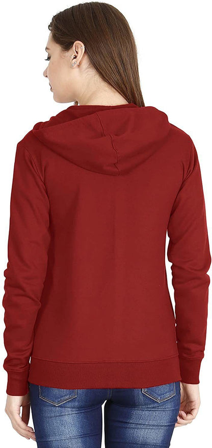 Women Self Design Fleece Jacket