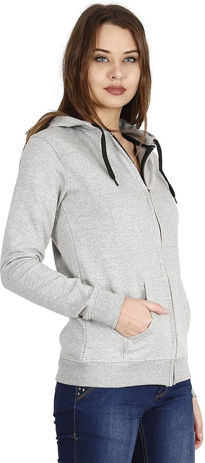Women Self Design Fleece Jacket