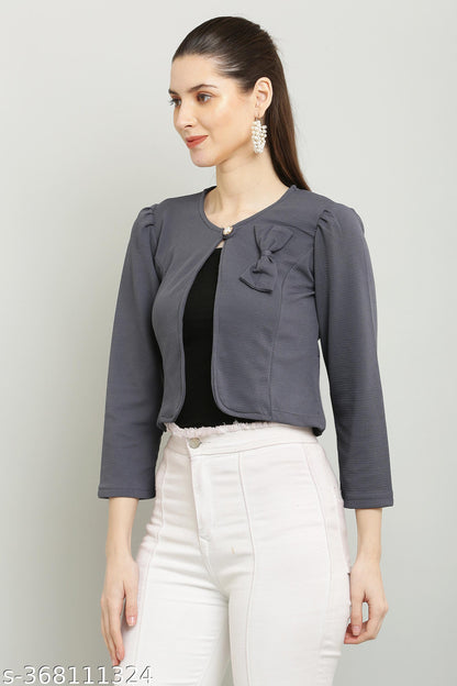 Cropped Shrug Style Jacket Tops