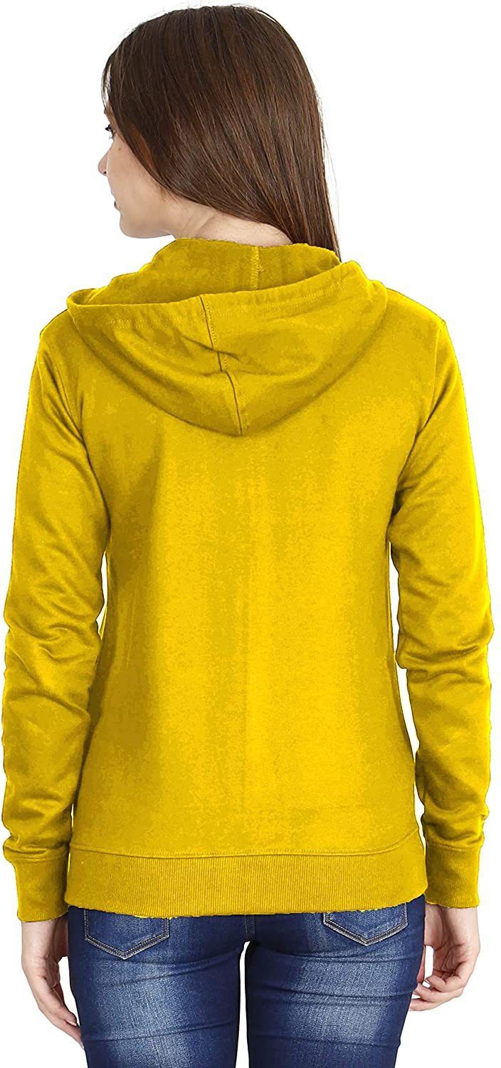 Women Self Design Fleece Jacket