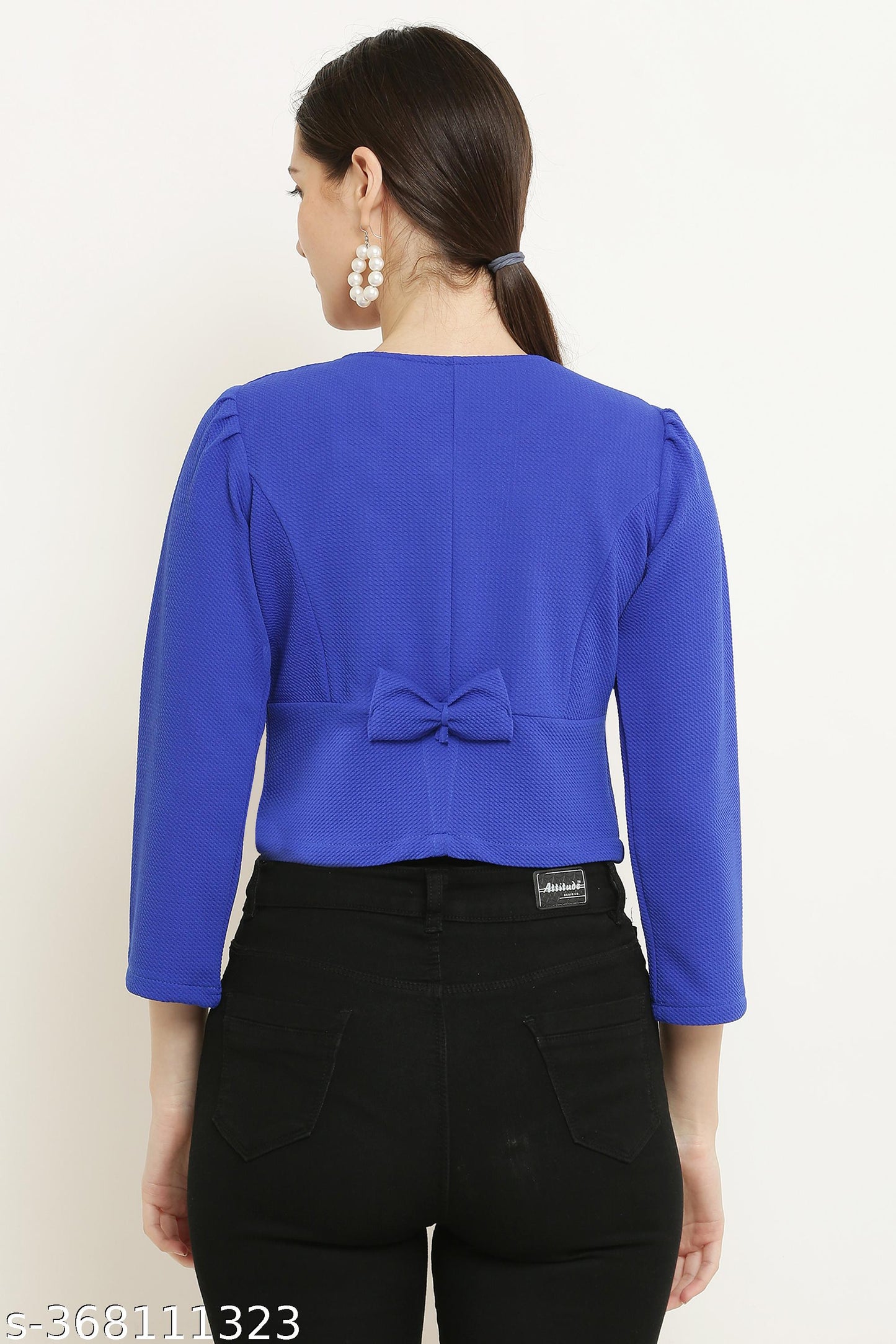 Cropped Shrug Style Jacket Tops