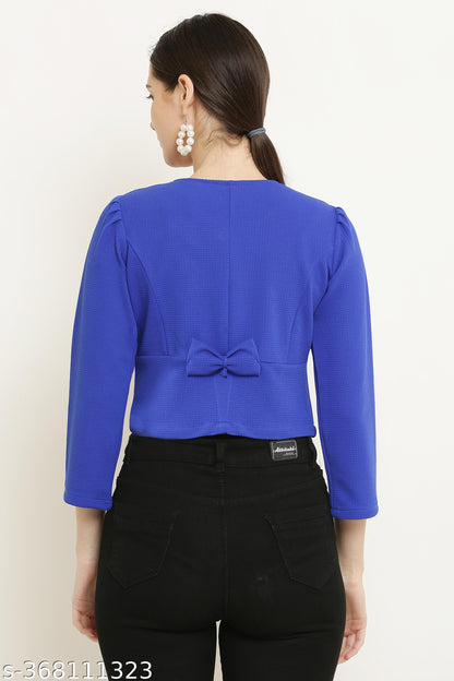 Cropped Shrug Style Jacket Tops