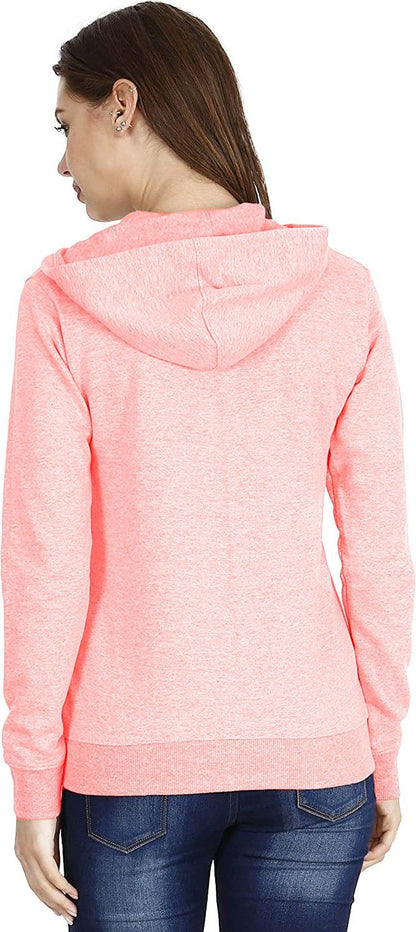 Women Self Design Fleece Jacket