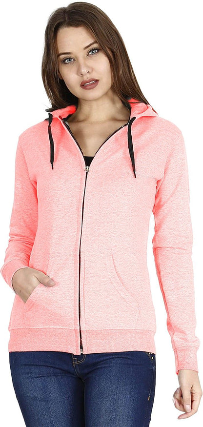 Women Self Design Fleece Jacket