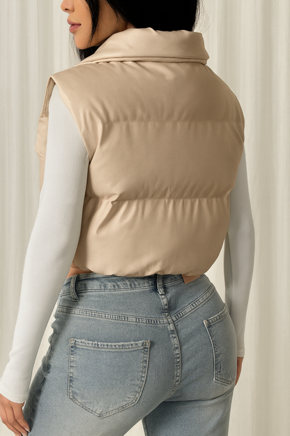 BB Collection Sleeveless Puffer Vest for Women  Lightweight Winter Casual