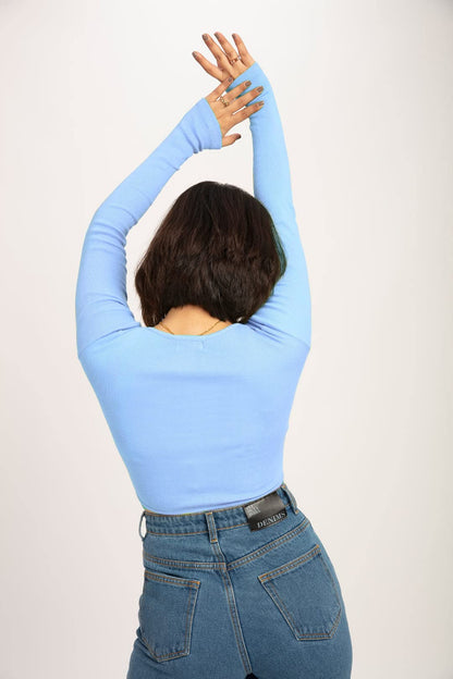 Women's Ribbed Corset Curved Hem Tops