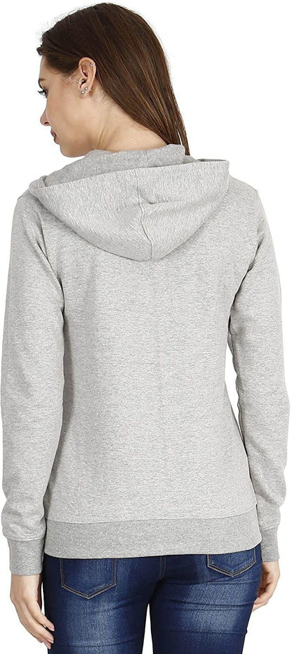 Women Self Design Fleece Jacket