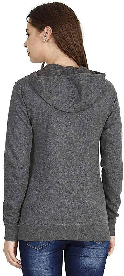 Women Self Design Fleece Jacket