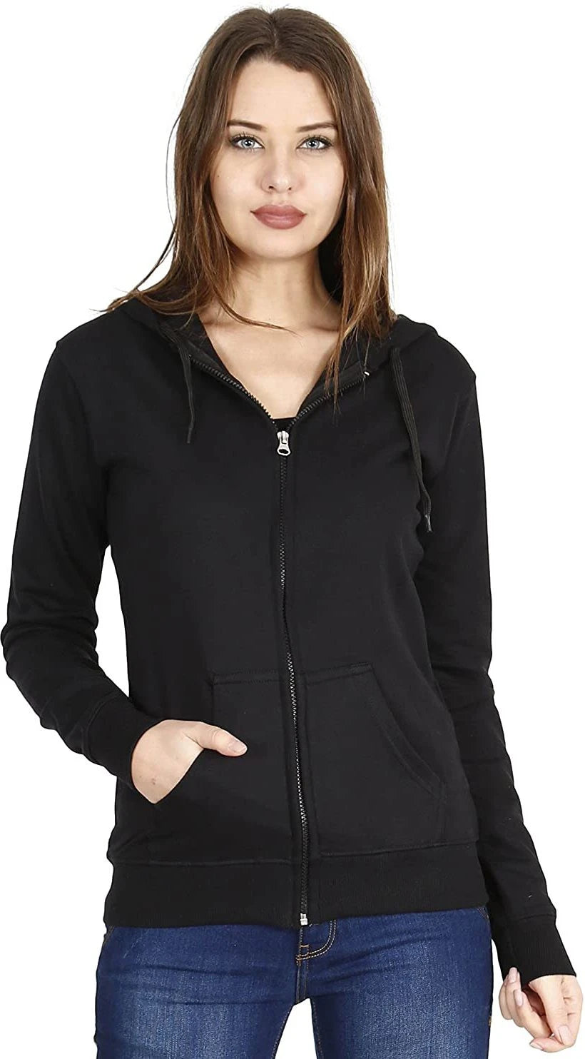 Women Self Design Fleece Jacket